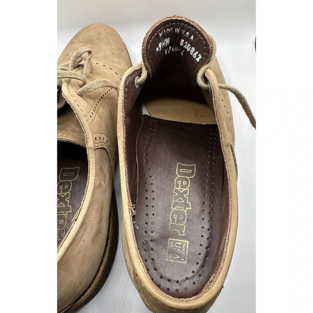 Dexter Oxford‎ men’s shoes Light Brown size 9.5M made in USA V760-6